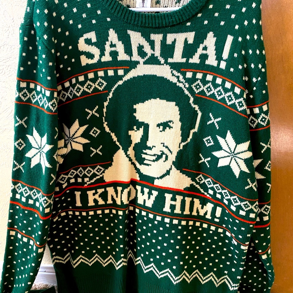 Men Christmas Sweater-Elf Movie